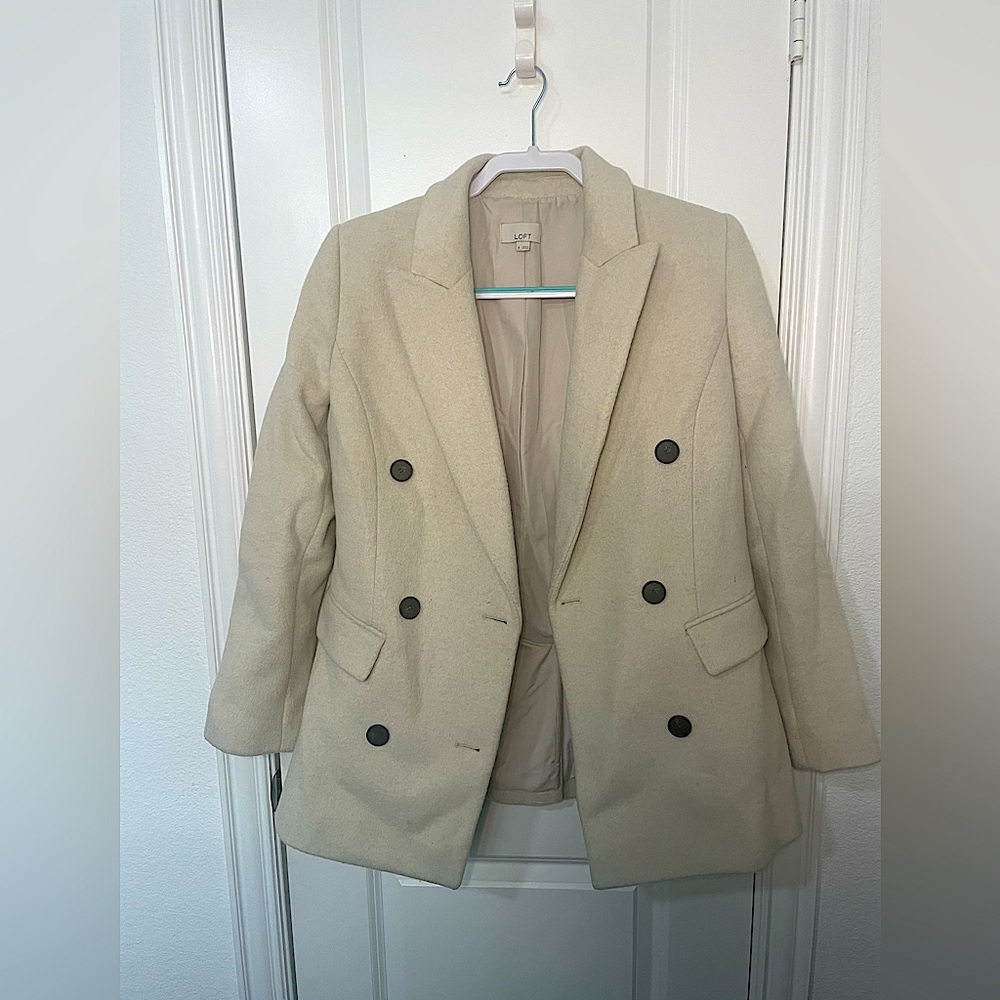 Loft Beige wool coat